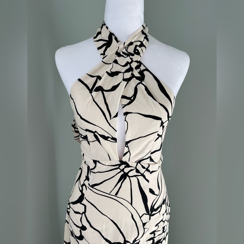 Antonio Melani x M.G. Style Sommers Halter Linen Blend Dress